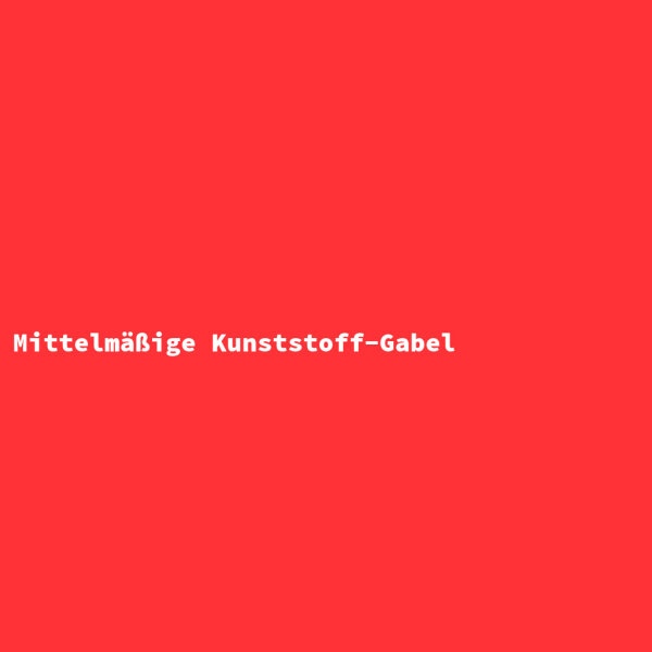 Mittelm&auml;&szlig;ige Kunststoff-Gabel