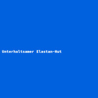 Unterhaltsamer Elastan-Hut