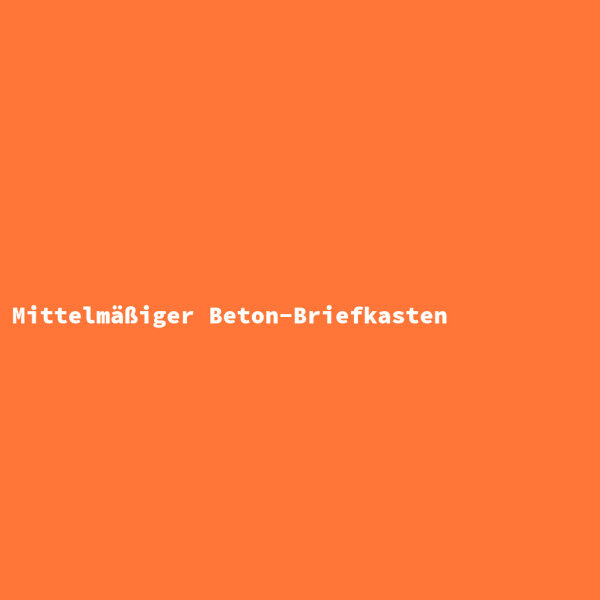 Mittelm&auml;&szlig;iger Beton-Briefkasten