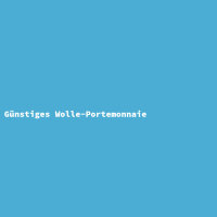 G&uuml;nstiges Wolle-Portemonnaie